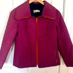 Vintage MackIntosh Quilted Burgundy/Maroon Jacket. Fits XS/S